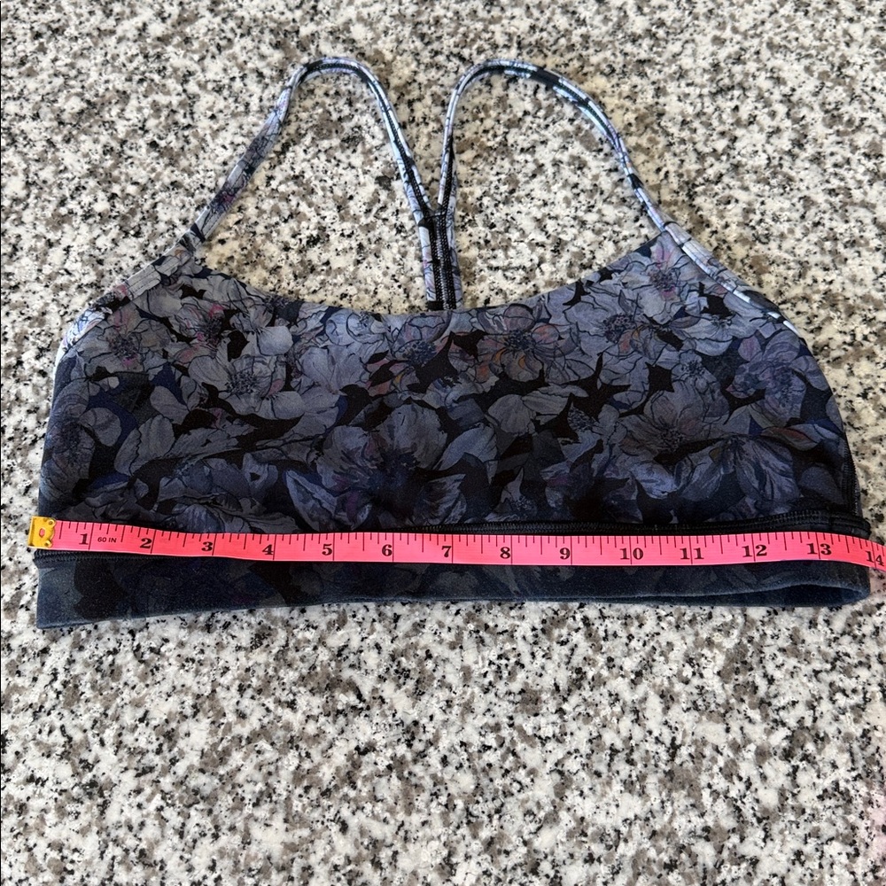 Lululemon Flow Y Floral Print Sports Bra Size 10 - Picture 8 of 10